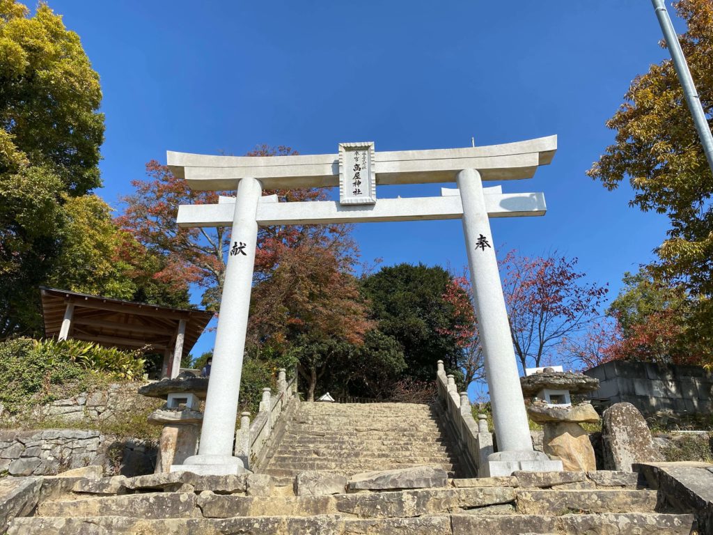 鳥居を前から見たところ