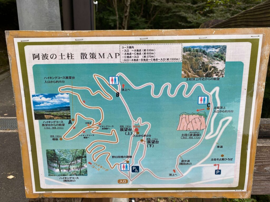 土柱散策MAP